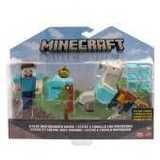 Minecraft Armored Horse and Steve