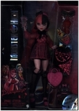 Monster High Draculaura Puppe: Die Draculaura Puppe trägt vamp-tastische Mode mit Shorts mit Herzdruck und eine vampierige Korsettbluse mit transparenten Ärmeln und Rüschendetails.