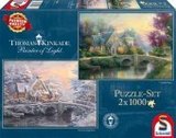 Lamplight Manour / Winter in Lamplight Manour (Puzzle): 2 x 1000 Teile. Puzzleformat: 49,3 x 69,3 cm