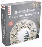 Mindful Mandala - Makramee-Knüpf-Set: Wandspiegel. Mit Anleitung und Material zum Selberknüpfen: Geschenkbox (21 x 21 x 5 cm), Anleitung, 80 m Makramee-Garn (90 % Baumwolle, 10 % Polyester), Knüpfscheibe (  20 cm), Spiegel mit Klebefläche (  18 cm)