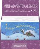 Display Mini-Adventskalender mit Umschlag zum Verschicken mit zauberhaften Wichteln: Wichtel-Weihnacht. Mit 4 x 9 Ex.