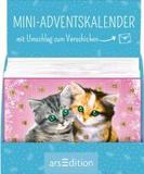 Display Mini-Adventskalender mit Umschlag zum Verschicken mit niedlichen Tieren: Knuffig-schöne Weihnachten. Mit 4 x 9 Ex.