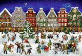 Puzzle-Adventskalender: Winterabend in der Stadt