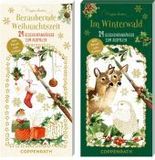 Kreativkalender-Sortiment <BR>Im Winterwald / Bezaubernde Weihnachtszeit: 24 Geschenkanhänger zum Ausmalen - Mit Pinsel und Farben (Marjolein Bastin)