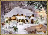 A4-Wandkalender: Winterliches Cottage