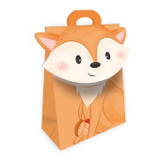 Trötsch Geschenktasche mit Verschluss Fuchs: Tragetasche Papiertüte Geschenktüte Henkeltasche
