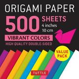 Origami Paper 500 Sheets Vibrant Colors 4