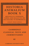 Historia Animalium Book X: Aristotle's Endoxon, Topos and Dialectic on On Failure to Reproduce