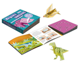 Origami Dinosaurs: Paper block plus 64-page book