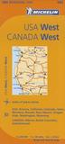 Western USA, Western Canada - Michelin Regional Map 585: Straßen- und Tourismuskarte 1:2.400.000