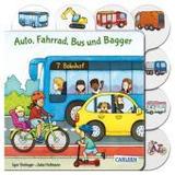Auto, Fahrrad, Bus und Bagger: Erstes Fahrzeugbuch für Kleine ab 1