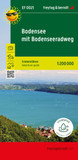 Bodensee mit Bodensee-Radweg, Erlebnisführer 1:200.000, freytag & berndt, EF 0021: Freizeitkarte mit touristischen Infos auf Rückseite, wetterfest und reißfest.