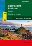 Großbritannien - Nordirland, Autoatlas 1:200.000 - 1:266.000, freytag & berndt: Straßenatlas mit Spiralbindung, Camping- und Stellplätze, Freizeitinfos