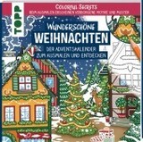 Colorful Secrets - Wunderschöne Weihnachten (Ausmalen auf Zauberpapier): Der Adventskalender zum Ausmalen und Entdecken. Beim Ausmalen erscheinen verborgene Motive und Muster