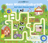 Glücksfisch: Mein Wimmel-Labyrinth: Auf dem Bauernhof: Fingerspuren-Buch | Tolles Wimmelbuch mit Fingerspuren und Gucklöchern. Zum Suchen, Finden und Entdecken. Für Kinder ab 3 Jahren