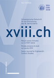 xviii.ch, Vol. 13/2022: Zweisprachige Ausgabe