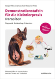 Demonstrationstafeln für die Kleintierpraxis Parasiten: Diagnostik, Bekämpfung, Prävention. Bildmaterial für die Kommunikation zwischen Tierarzt und Tierbesitzer. Jede Seite: laminiert, beschreibbar, abwischbar