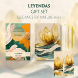 Leyendas (with audio-online) Readable Classics Geschenkset + Eleganz der Natur Schreibset Basics, m. 1 Beilage, m. 1 Buch: Unabridged Spanish Edition with improved readability, easy to read font, comfortable font size, high-quality print and premium white paper.