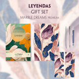 Leyendas (with audio-online) Readable Classics Geschenkset + Marmorträume Schreibset Premium, m. 1 Beilage, m. 1 Buch: Unabridged Spanish Edition with improved readability, easy to read font, comfortable font size, high-quality print and premium white paper.