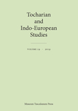 Tocharian and Indo-European Studies vol. 19.