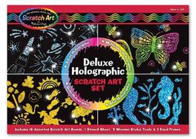 Deluxe Holographic Scratch Art Set Deluxe Holographic Scratch Art Set