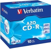 VERBATIM CD-R AZO 700MB 52x 10er JewelCase VERBATIM CD-R AZO 700MB 52x 10er JewelCase