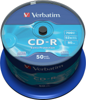 VERBATIM CD-R 700MB 52x 50er Spindel VERBATIM CD-R 700MB 52x 50er Spindel
