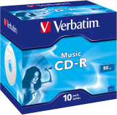 VERBATIM CD-R AUDIO 700MB 16x 10er JewelCase VERBATIM CD-R AUDIO 700MB 16x 10er JewelCase