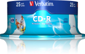 VERBATIM CD-R AZO 700MB 52x 25er Spindel bedruckbar VERBATIM CD-R AZO 700MB 52x 25er Spindel bedruckbar