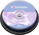 VERBATIM DVD+R AZO 4.7GB 16x 10er Spindel VERBATIM DVD+R AZO 4.7GB 16x 10er Spindel