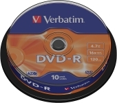 VERBATIM DVD-R AZO 4.7GB 16x 10er Spindel VERBATIM DVD-R AZO 4.7GB 16x 10er Spindel