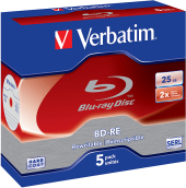 VERBATIM Blu-Ray BD-RE SL 25GB 2x 5er JewelCase VERBATIM Blu-Ray BD-RE SL 25GB 2x 5er JewelCase