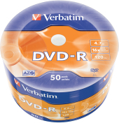 VERBATIM DVD-R 4.7GB 16x 50er Wrap VERBATIM DVD-R 4.7GB 16x 50er Wrap