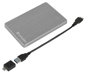 VERBATIM 2.5'' 1TB USB 3.2 GEN1 Store 'n' Go Alu slim , grau VERBATIM 2.5'' 1TB USB 3.2 GEN1 Store 'n' Go Alu slim , grau