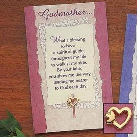 Godmother Pin & Card Godmother Pin & Card