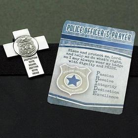Police Officer's Prayer Visor Clip and Prayer Card Police Officer's Prayer Visor Clip and Prayer Card