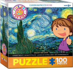 Starry Night by Vincent Van Gogh 100-Piece Puzzle Starry Night by Vincent Van Gogh 100-Piece Puzzle