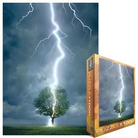 Lightning Striking Tree 1000 Piece Puzzle Lightning Striking Tree 1000 Piece Puzzle
