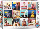 Lustige Hasen von Lucia Heffernan (Puzzle) Lustige Hasen von Lucia Heffernan (Puzzle)