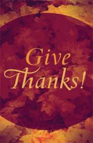 Give Thanks! Give Thanks!