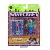 Minecraft Sammelfigur Steve mit Kettenrüstung und Accessoire Minecraft Sammelfigur Steve mit Kettenrüstung und Accessoire