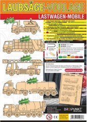 Laubsägevorlagen Lastwagen-Mobile: Laubsägevorlage für ein Lastwagen-Mobile aus hochwertigem 3mm Pappel-Sperrholz. Laubsägevorlagen Lastwagen-Mobile: Laubsägevorlage für ein Lastwagen-Mobile aus hochwertigem 3mm Pappel-Sperrholz.
