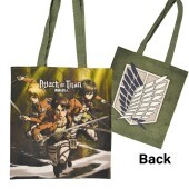 Tote Bag - Attack on Titan: Eren, Mikasa & Armin: 35x40cm Tote Bag - Attack on Titan: Eren, Mikasa & Armin: 35x40cm