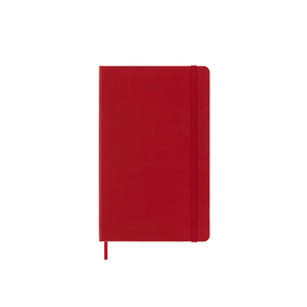 Moleskine 2024 12-month Daily Large Hardcover Notebook: Scarlet Red
