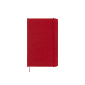 Moleskine 2024 12-month Weekly Large Hardcover Notebook: Scarlet Red