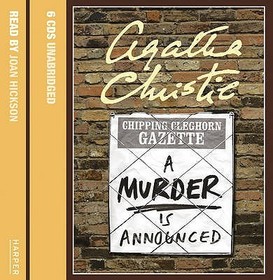 A Murder is Announced. Ein Mord wird angekündigt, 6 Audio-CDs, englische Version, 6 Audio-CDs: CD Standard Audio Format. Ungekürzte Ausgabe