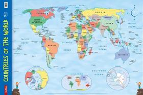 Countries of the World Wall Map