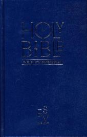 HOLY BIBLE: ENGLISH STANDARD VERSION (ESV) ANGLICISED PEW BIBLE (BLUE COLOUR)