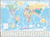 Collins World Wall Laminated Map