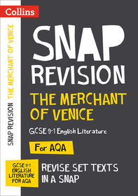 Collins GCSE Grade 9-1 SNAP Revision — THE MERCHANT OF VENICE: AQA GCSE 9-1 ENGLISH LITERATURE TEXT GUIDE: Ideal for the 2024 and 2025 exams: Aqa GCSE English Literature